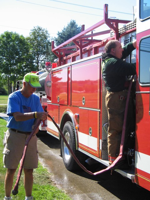 Live fire training on Dowlin Forge Road 2005.